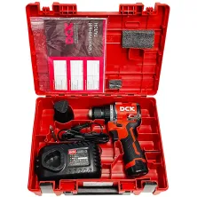 Дрель-шуруповерт аккумуляторный DCK KDJZ1250 (2*2.0 Ah, case)