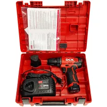 Дрель-шуруповерт аккумуляторный DCK KDJZ23-10 (2*2.0 Ah, case)