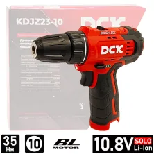 Дрель-шуруповерт аккумуляторный DCK KDJZ23-10 (solo, carton)