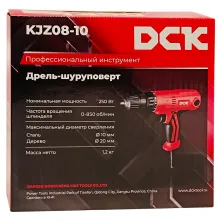 Дрель-шуруповерт сетевой DCK KJZ08-10 (carton)