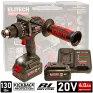 Дрель-шуруповерт ударный аккумуляторный ELITECH HD CD 20BL2 (2*4.0 Ah, case) -E2201.042.02