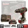 Дрель-шуруповерт ударный аккумуляторный ELITECH HD CD 20ISL2 (2*2.0 Ah, case) -E2201.041.01