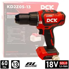 Дрель-шуруповерт аккумуляторный DCK KDJZ05-13 (solo, carton)