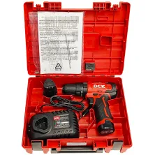 Дрель-шуруповерт аккумуляторный DCK KDJZ23-10i (2*2.0 Ah, case)