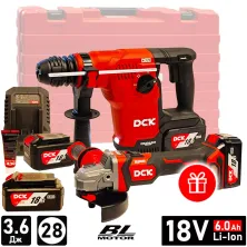 Набор инструмента DCK KRH20V-28(TYPE H2K) / KDSM04-125(TYPE FK) (2*6.0 Ah, case)