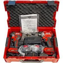 Набор инструмента DCK KDPB358 / KDPL208 (2*4.0 Ah, K-Box)