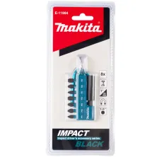 MAKITA Набор ударных бит Impact Black 25 мм (8 шт) с карабином MAKITA (E-11994)