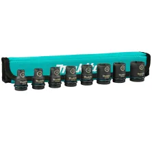MAKITA Набор ударных головок Impact Black 8-21 мм 1/2" (8 шт) MAKITA (E-16601)