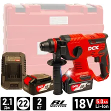 Перфоратор SDS-plus DCK KDZC22 (2*5,0 Ah, case)