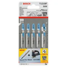BOSCH Пилка для лобзика T121BF Speed for Metal (5 шт) BOSCH (2608636702)