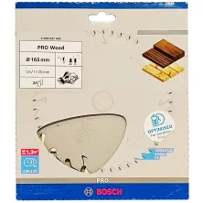 BOSCH Пильный диск 165x1,5х20 мм Z48 PRO Standard for Wood BOSCH (2608837687)