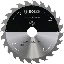 BOSCH Пильный диск 190x1,6х30 мм Z24 PRO Standard for Wood BOSCH (2608837708)