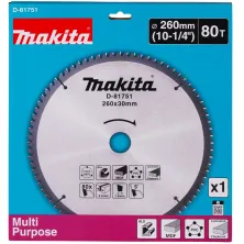 MAKITA Пильный диск 260х2,6х30 мм Z80 "Multi Purpose" MAKITA (D-81751)