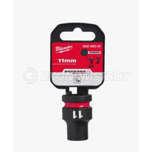 Головка торцевая Milwaukee SHOCKWAVE™ 1/2", 11 мм (замена для 4932478036)