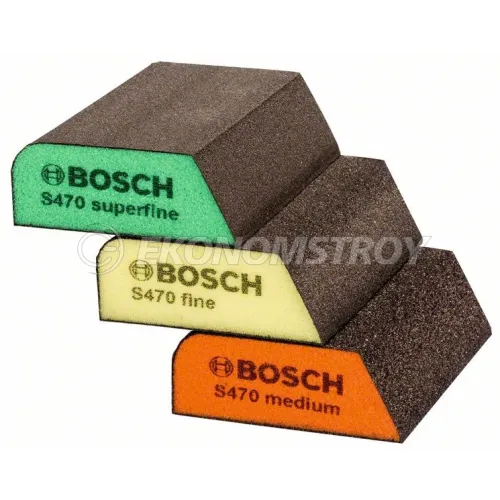 Шлифгубки BOSCH Набор губок 69x97x26мм, M/F/SF,B.f. Prof