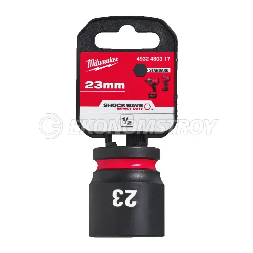 Головка торцевая Milwaukee SHOCKWAVE™ 1/2", 23 мм