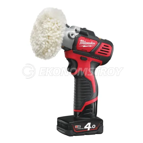 Milwaukee Акк. полировальная машина M12 BPS-421X (Li-Ion4Ач/2Ач)