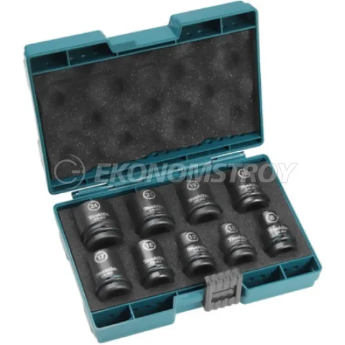 Набор головок ударных 8-24 мм (1/2", 9 шт) Impact Black MAKITA