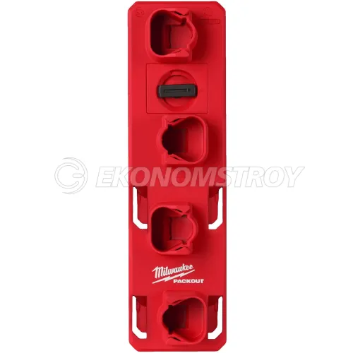 Milwaukee Держатель Milwaukee PackOut M12 (4932480708) (для аккумуляторов, вмещает до 4шт., механизм щелчка и блокировки)