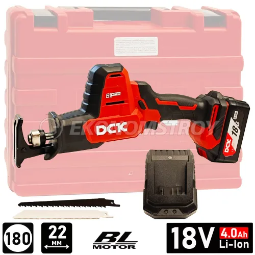 Сабельная пила DCK KDJF22 (1*4.0 Ah, case)
