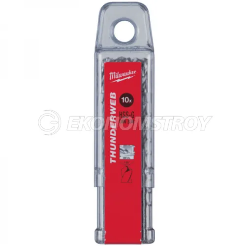 Milwaukee Сверло по металлу THUNDERWEB HSS-G 6.2x93 (10 шт.)