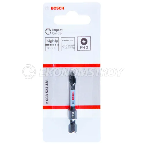Бита BOSCH 1 Impact Control PH2 50mm