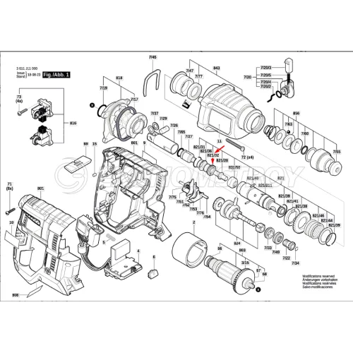 Запасная часть BOSCH втулка резиновая для GBH 18V-20/ 18V-21 / 2-18