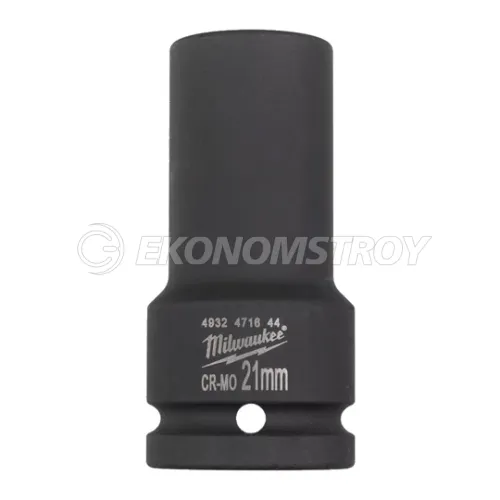 Головка торцевая Milwaukee SHOCKWAVE™ 3/4", 21 мм удлиненная