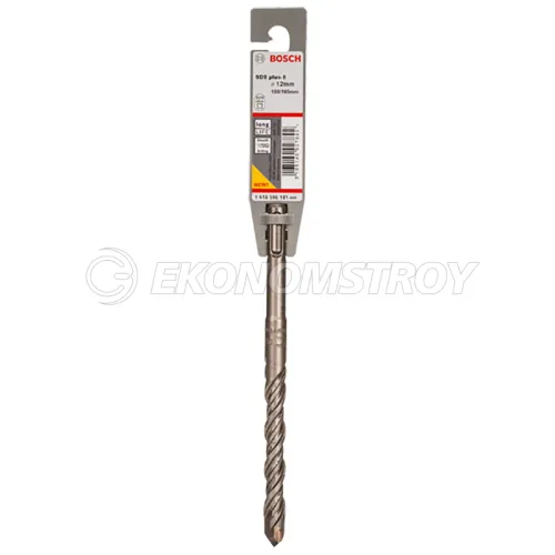 Сверло SDS-Plus BOSCH SDS Plus-5, 12x100x165 -бур по бетону