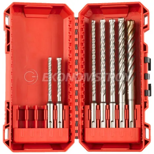 Сверло SDS-Plus Milwaukee Набор буров Milwaukee SDS+ MX4 7шт (4932492114) (обрабатываемый материал: кирпич/бетон/армированный бетон/натуральный камень, 5.5/6 x 115 мм, 5/5.5/6/