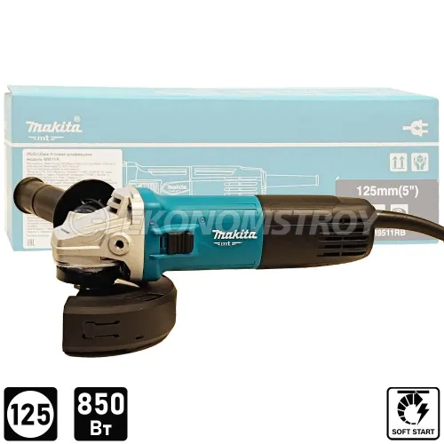 Углошлифмашина 125мм MAKITA M 9511R B (carton)