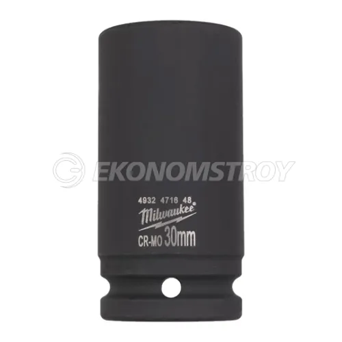 Головка торцевая Milwaukee SHOCKWAVE™ 3/4", 30 мм удлиненная
