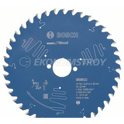 Пильный диск BOSCH Expert for Wood 190x30x2/1.3x40T