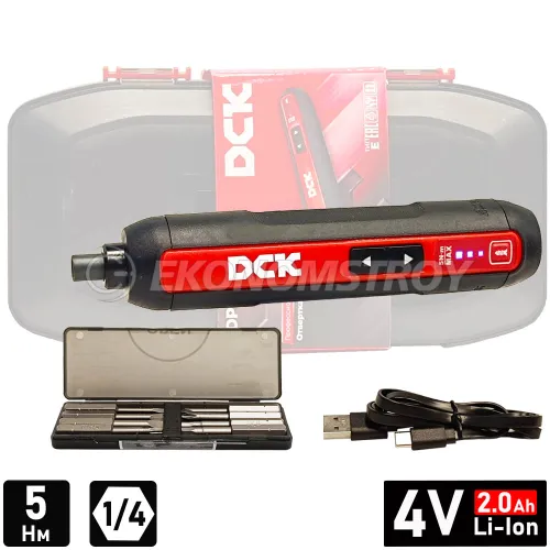 Отвертка аккумуляторная DCK KDPL04-5 (case)