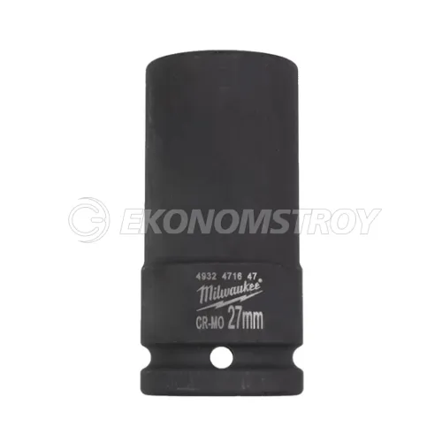 Головка торцевая Milwaukee SHOCKWAVE™ 3/4", 27 мм удлиненная