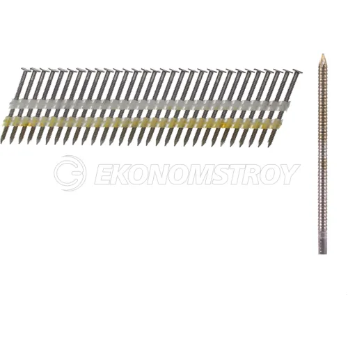 Milwaukee Гвозди Milwaukee 20°/90мм RS 1750шт (4932492594) (гальванические, с кольцевой накаткой, полукруглая голова, для M18 FFN21)