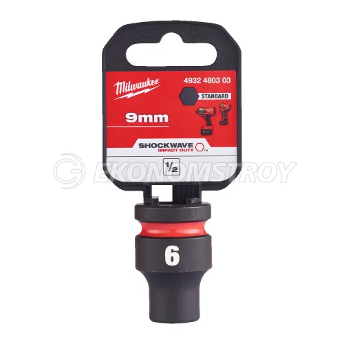 Головка торцевая Milwaukee SHOCKWAVE™ 1/2", 8 мм (замена для 4932478034)