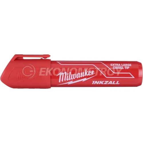Milwaukee Маркер Milwaukee Inkzall XL Красный 1шт (4932471560) (для стройплощадки, для работы по бетону, дереву, металлу, фанере, пластику, можно использовать н