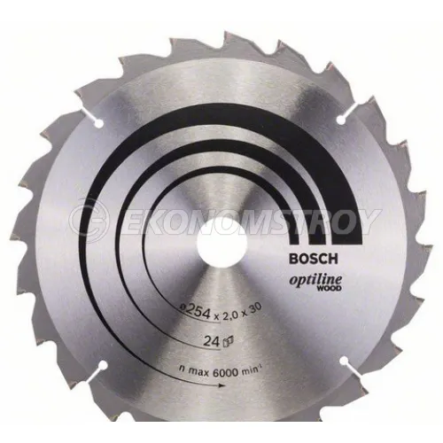 Пильный диск BOSCH 254X30X2,0 24