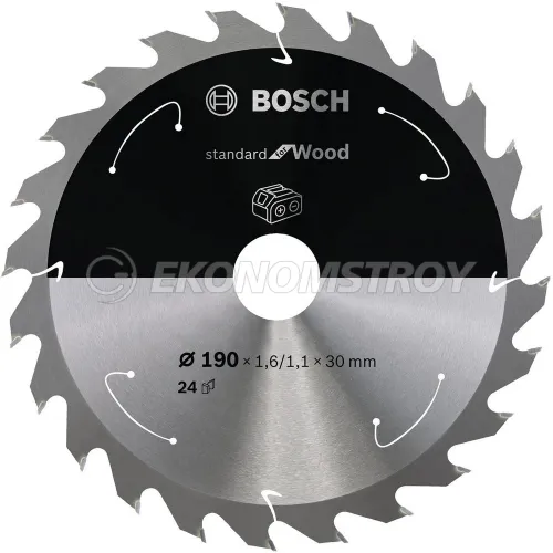 BOSCH Пильный диск 190x1,6х30 мм Z24 PRO Standard for Wood BOSCH (2608837708)