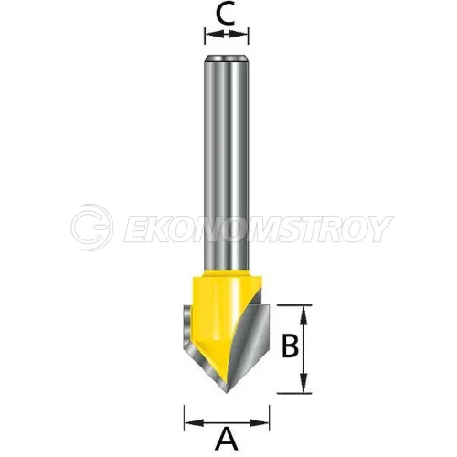 Фреза MAKITA прямого и наклонного фрезерования 12,7х12,7х8х32х2Т