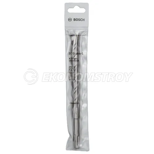 Сверло SDS-Plus BOSCH SDS Plus-1, 14x150x210 -бур по бетону