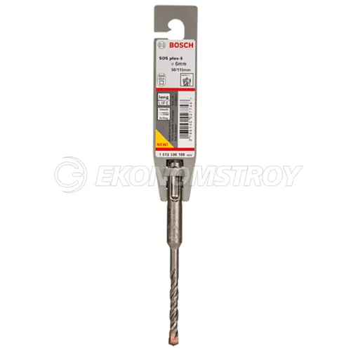 Сверло SDS-Plus BOSCH SDS Plus-5, 6x50x115 -бур по бетону