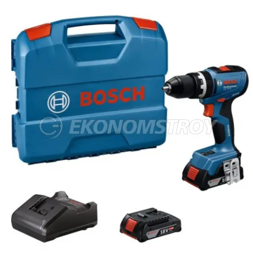 Дрель-шуруповерт ударный аккумуляторный BOSCH GSB 18V-65 (2*2 Ah, case)