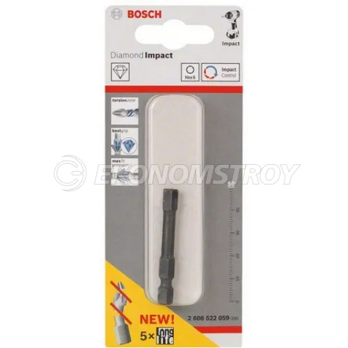Бита BOSCH Ударная , Hex6, 50mm (x1)