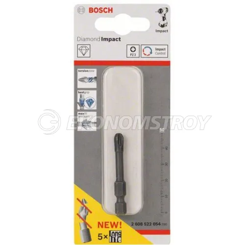 Бита BOSCH Ударная , PZ3, 50mm (x1)