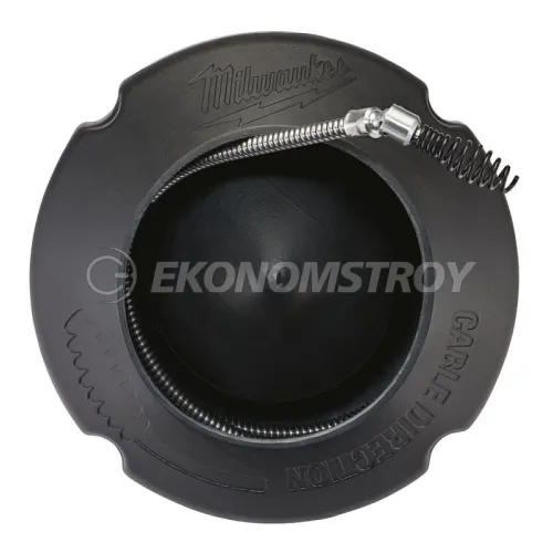 Milwaukee Тросик для прочистной машины 6 мм x 7.6м spiral, pivot bulb auger + барабан