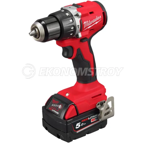 Дрель-шуруповерт аккумуляторный Milwaukee Milwaukee M18 BLPDRC-502C (4933492826) (питание: аккумулятор, Li-ion, патрон: 13 мм, 2 скорости, 1700 об/мин, крутящий момент: 60.5 Н