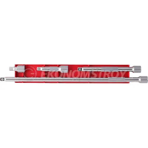 Milwaukee Набор удлинителей для головок Milwaukee 4932480638 3/8" 4 предмета (размеры удлинителей: 38 мм, 76 мм, 152 мм, 356 мм, идентификатор размера с ла