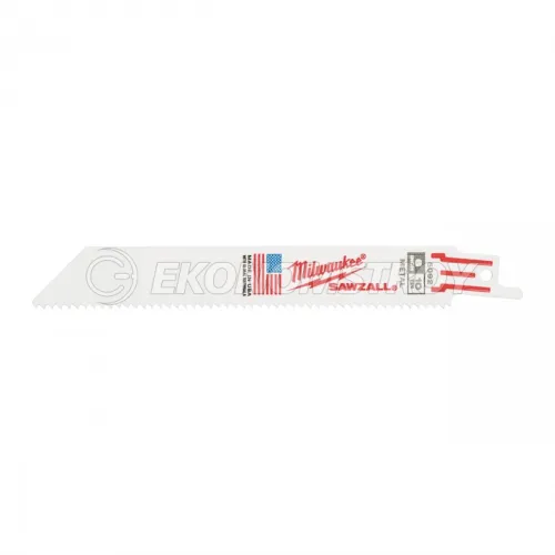 Пилка сабельная Milwaukee Sawzall 150х10 / For Metal / уп. 5 шт.